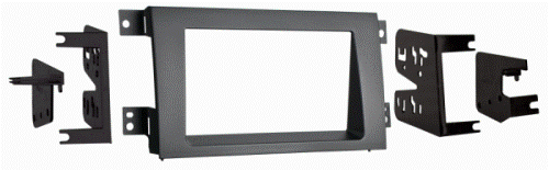 Metra 95-7870G Honda Ridgeline 2005-up DDIN Radio Adaptor dash kit, Double DIN radio provision, Stacked ISO DIN radio provision, Designed specifically for the installation of double DIN radios or two single DIN radios, All necessary hardware to install an aftermarket radio, Comprehensive instruction manual, Painted charcoal grey to match factory color (charcoal grey is almost black looking in color), UPC 086429190010 (957870G 957870G 95-7870G)