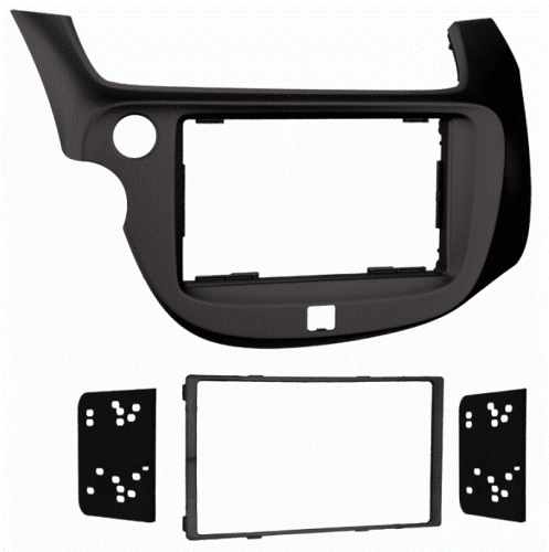 Metra 95-7877B Honda Fit 09-13 DDIN Blk, Double DIN Radio Provision, Stacked ISO Mount Units Provision, Painted Black To Match Factory Dash, 99-7877S Is the Silver Version, Applications: 2009-13 Honda Fit, Wiring and Antenna Connections (Sold Separately), 70-1729 08-Up Acura/Honda Wiring Harness, 40-HD10 05-Up Acura/Honda Antenna Adapter, UPC 086429280575 (957877B 9578-77B 95-7877B)