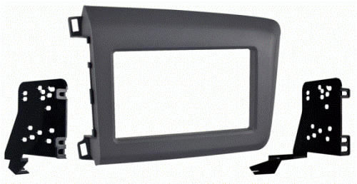 Metra 95-7881G 2012-UP HONDA CIVIC DDIN Radio Adaptor Mounting Kit, Double DIN Head Unit Provision, Painted to Match Factory Finish, Applications: 12-UP Honda Civic, Wiring and Antenna Connections (Sold Separately), 70-1729 Radio Harness, 40-HD11 Antenna Adapter, UPC 086429255849 (957881G 9578-81G 95-7881G)