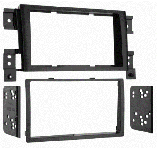 Metra 95-7953 Suzuki Grand Vitara DDIN Radio Adaptor 06-12, Double DIN radio provision, Stacked ISO mount units provision, WIRING & ANTENNA CONNECTIONS (sold separately), Wiring Harness: 70-1721 - Honda/Acura harness 1998-up, Antenna Adapter: Not required, Designed for double DIN installations, Recessed DIN mount, Comprehensive instruction manual, All necessary hardware included for easy installation, Painted matte black to match factory finish, UPC 086429164486 (957953 9579-53 95-7953)