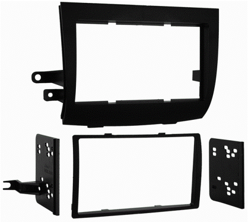 Metra 95-8208 Toyota Sienna DDIN Radio Adaptor Kit 04-10, Double DIN radio provision, Stacked ISO mount unit provision, KIT COMPONENTS: Radio housing / Double DIN trim plate / Double DIN brackets, WIRING & ANTENNA CONNECTIONS (sold separately), Wiring Harness: 70-1761 - Toyota harness 1987-up / TYTO-01 - Toyota amp interface harness 2003-up, Antenna Adapter: Not required, UPC 086429171316 (958208 9582-08 95-8208)
