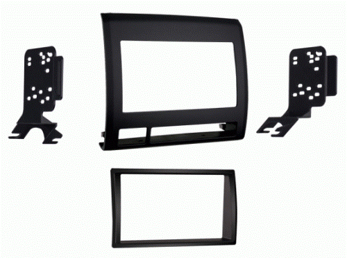Metra 95-8214TB Tacoma 05-11 DDIN Radio Adaptor Mounting Kit Textured Black, DDIN Head Unit Provision, Painted and Textured to Match Factory Finish, Finished In Factory Style Texture, Available In Two Colors: 95-8214TB = Black 95-8214TG = Gray, Applications: 50-11 Toyota Tacoma, Wiring and Antenna Connections (Sold Separately), 70-1761 Radio Harness, TYTO-01 Digital Amplifier Interface Harness, UPC 086429264674 (958214TB 9582-14TB 95-8214TB)