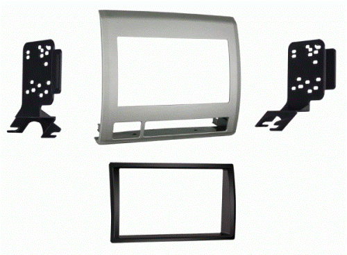 Metra 95-8214TG Tacoma 05-11 DDIN Radio Adaptor Mounting Kit Textured Grey, DDIN Head Unit Provision, Painted and Textured to Match Factory Finish, Finished In Factory Golf Ball Style Texture, Available In Two Colors: 95-8214TB = Black 95-8214TG = Gray, Applications: 05-11 Toyota Tacoma, Wiring and Antenna Connections (Sold Separately), 70-1761 Radio Harness, TYTO-01 Digital Amplifier Interface Harness, UPC 086429264681 (958214TG 9582-14TG 95-8214TG)
