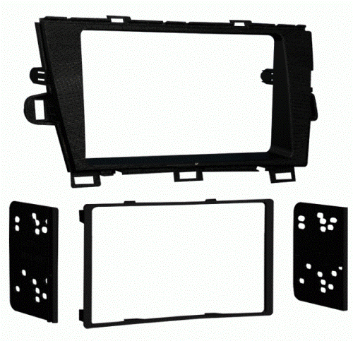 Metra 95-8226B Toyota Prius 2010-Up Radio Adaptor, Double DIN radio provision, ISO stacked radio provision, Painted a scratch resistant matte black to, WIRING & ANTENNA CONNECTIONS (Sold Separately), EWirinege Harness: 70-1761 Toyota harness 1987-up / TYTO-01 Toyota premium sound interface 2003-up, KIT COMPONENTS: DDIN Radio Housing / DDIN Brackets / Radio Housing Trim Panel / Trim Plate, UPC 086429218820 (958226B 9582-26B 95-8226B)