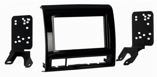 Metra 95-8235B 2012-Up Toyota Tacoma DDIN Blk Radio Adaptor, Double DIN head unit provision, Painted Matte Black, Applications: 12-UP Toyota Tacoma, Wiring And Antenna Connections (Sold Separately), 70-1761 Toyota Harness, TYTO-01 Toyota Digital Amp Interface Harness, KIT COMPONENTS: Radio Trim Panel / Brackets / Clock/Hazard Switch Bracket / (3) Panel Clips / (6) #4 x 3/8 Phillips truss head screws, UPC 086429273577 (958235B 9582-35B 95-8235B)