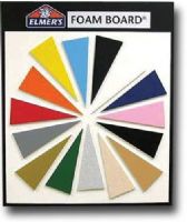 Elmer's 95055 Foam Board Black, 20" x 30" x 0.18" Thick, 10 Sheets Per Box; Unique boards that are black through the core; Complete projects faster and easier with perfect results every time; Cuts cleanly and easily and with a built in memory, edges spring back to original thickness; Balck paper, white core; 10 sheets per box; Dimensions 31" x 21" x 3"; Weight 8 lbs; UPC 079946129939 (ELMERS95055 ELMERS 95055 ELMERS-95055) 