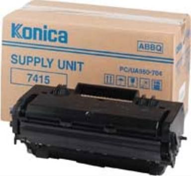 Konica Minolta 950-704 Black Toner /Developer/Drum Cartridge, Laser Print Technology, Black Print Color, 7000 Pages Duty Cycle, For use with Konica Minolta 7415 Printer and Konica Minolta 7415 MFP, New Genuine Original OEM Konica Minolta (950-704 950 704 950704)