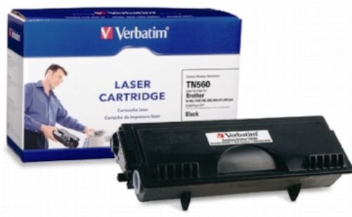 Verbatim 95440 Replacement Laser Toner Cartridge, Black, Compatible with Brother TN-560, Fits HL-1650 HL-1670N HL-1850 HL-1870 HL-1870N HL-5040 HL-5050 HL-5070N MFC-8420 MFC-8820D MFC-8820DN DCP-8020 DCP-8025D, Page Yield 6500, UPC 023942954408 (95-440 954-40 TN560)