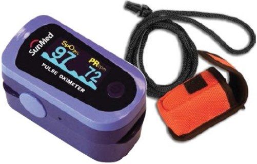 SunMed 9-6001-00 Finger Pulse Oximeter; Accurately displays patient O2 saturation and pulse rate using high readability OLED display technology; SPO2 measurement from 70-99%, accuracy 80-90% +/- 2%; Pulse rate measurement 30-225 BPM, +/- 2BPM, 100-235 BPM +/- 2%; AAA battery life of up to 30 hours, auto shut-off feature, low power indicator, 10 brightness scales (9600100 96001-00 9-600100)