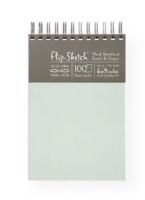 Hand Book Journal Co 960030 Flip-Sketch Wire-Bound Sketchbook 6" x 9" Portrait Mist; Flexi-Sketch is now joined by Flip-Sketch, its wire-o bound buddy; Flip-Sketch contains 100 sheets of high-quality, acid-free, 90 gsm sketch paper in a crowd-pleasing wire-o format with a significantly solid backing board; 6" x 9" Portrait; Color: Mist; Shipping Weight 0.85 lb; UPC 696844960305 (HANDBOOKJOURNALCO960030 HANDBOOKJOURNALCO/960030 FLIP-SKETCH-960030 ARTWORK SKETCHING) 