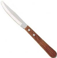 Walco 960527 Stainless Steak Knife, 3 3/4-Inch SS Blade, Round Tip, Pakka Wood Handle, Price per Dozen, Case Pack 2 Dozen, Sold by the Case (960-527 960 527) 