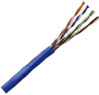 Coleman Cable 96262-46-06 CAT5e 24/4pr Cable, Blue; ETL Verified, Tested to 350 MHz, 4 Pairs, CM UL Type, 1000 Feet Box (46); Mutual Capacitance Nominal 4.4nF/100m; DC Resistance (Ohms/100m @ 20°C) Max 8.9; Delay Skew Max 45ns/100m; Velocity of Propagation; Non-Plenum 70%, Plenum 72%; Input Impedance (Ohms @ 1-100 MHz) 100 +/- 15 (962624606 9626246-06 96262-4606 96262-46 9626246 96262) 