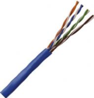 Coleman Cable 96263-46-06 Cat 5e 24 AWG/4 Pair Solid Bare Copper Data Cable, Blue, 1,000-ft. Pull Box, Solid PE Dielectric, Each pair has different lay length for cross-talk prevention and ripcord added, PVC Jacket, ETL Verified, Tested to 350 MHz, Weight 24 lbs (962634606 9626346-06 96263-4606 96263) 