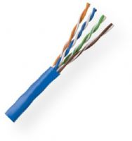 Coleman Cable 96273-16-06 CAT5E 24G Shield Cable, Blue, 1000 Ft. Cable Lenght, 24 AWG Bare Copper Conductors, Solid PE Dielectric, Polyethylene (Non-Plenum) Insulation, Jacket PVC, Aluminum/polyester foil with 26 solid TC drain wire, Each pair has different lay length for cross-talk prevention, UPC 029892490959 (962731606 9627316-06 96273-1606 96273 16-06) 