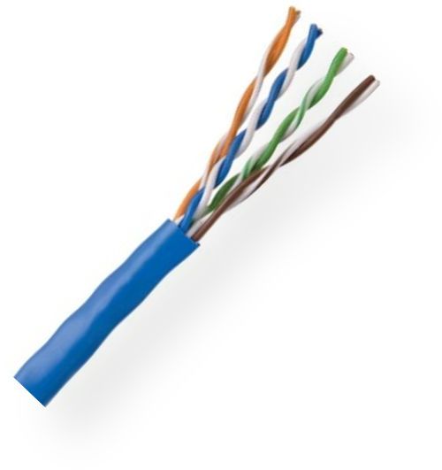 Coleman Cable 96273-16-06 CAT5E 24G Shield Cable, Blue, 1000 Ft. Cable Lenght, 24 AWG Bare Copper Conductors, Solid PE Dielectric, Polyethylene (Non-Plenum) Insulation, Jacket PVC, Aluminum/polyester foil with 26 solid TC drain wire, Each pair has different lay length for cross-talk prevention, UPC 029892490959 (962731606 9627316-06 96273-1606 96273 16-06)