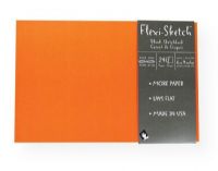 Hand Book Journal Co 969130 Flexi-Sketch Soft-Cover Sketchbook 6" x 9" Landscape Mandarin; Flexi-Sketch contains a whopping 240 sheets of high-quality, acid-free, 90 gsm sketch paper bound into a unique soft-cover journal style sketchbook; This wonderful paper comes wrapped up in some seriously fun color too!; 6" x 9" Landscape; Color: Mandarin; Shipping Weight 0.9 lb; UPC 696844691308 (HANDBOOKJOURNALCO969130 HANDBOOKJOURNALCO-969130 FLEXI-SKETCH-969130 ARTWORK) 