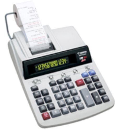 Canon 9726A001 model MP41DHII Desktop Printing Calculator, 14 digits, 4.1 lines per second, Two-color illuminated display, High-speed ink ribbon printer, Prints in black and red color (positive in black, negative in red), Decimal positions +, 0, 2, 3, 4, 6, F, Profit margin calculation, Replaced 4140A001 model MP-41DH MP41DH (9726-A001 9726 A001 MP-41DHII MP41DH MP41D MP41)