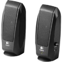Logitech 980-000012 Model S-120 Speaker System, P2.0 stereo speaker system, New design with metal grille (all-matte finish), Satellite base designed for greater stability on the desktop, Integrated power and volume control, 3.5mm headphone jack included, UPC 097855045836 (980000012 980 000012 S120 S 120) 