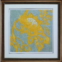 Bassett Mirror 9800-973AEC Contempo Custom Buttercup I Framed Art, Silver Leaf Frame, 30" W x 30" H, One of our contemporary and modern-styled framed art that will work in almost any decor, UPC 036155288741 (9800973AEC 9800-973AEC 9800 973AEC 9800973A 9800-973A 9800 973A) 