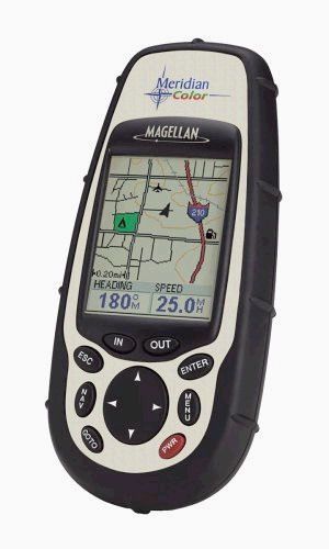 Magellan 980598-18 Portable GPS Receiver Meridian Color 16 MB GPS with 16-Color LCD Display (98059818, 980598, MERIDIAN, GPS-980598-18)