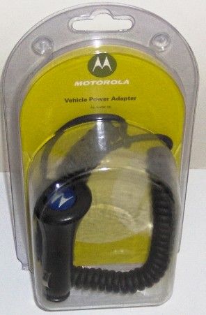 Motorola 98603H Vehicle Power Adapter Fits with KRZR, PEBL, Q, RAZR V3 Series, RIZR, SLVR, V190, V195/V197, V325, V360/V361 Cell phones (986-03H 98-603H 98603-H 98603)