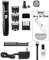 Wahl 9865-1301 All-in-One Rechargeable Grooming Kit; Self-Sharping High-Carbon Steel Blades; 3 interchangeable heads (Shaver, trimmer and detail head); Includes a 5 position guide comb and 3 standard guide combs (Stubble, Medium and Full); Cleaning Brush, Blade Oil, Beard & Mustache Comb, Charger and English/Spanish Instructions; UPC 043917986289 (98651301 9865 1301 986-51301 98651-301) 