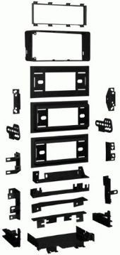 Metra 99-4644 GM Premium Multi-Kit with mounting brackets, Comes with three different mounting faceplate depths: flat 1/2 inch and 1 inch, Can ISO mount a radio at any of the three faceplate depths, Comes with rear support, Designed to use original equipment factory brackets or the 02-4544 bracket kit that is included for times when OEM brackets are missing, UPC 086429084708 (994644 9946-44 99-4644) 