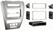 Metra 99-5821S Ford Fusion - Mercury Milan 2010-2011 kit Silver, DIN Head Unit Provision with Pocket, ISO DIN Head Unit Provision with Pocket, Double DIN Head Unit Provision, ISO Stacked Head Unit Provision, Painted Silver, UPC 086429219612 (995821S 9958-21S 99-5821S) 