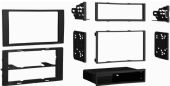 Metra 99-5824B Ford Transit Connect 2010-12 Radio Install Kit, DIN Head unit provisions with pocket, ISO DIN Head unit provision with pocket, DDIN Head unit provision, Painted Matte Black to Match Factory, WIRING & ANTENNA CONNECTIONS (Sold Separately), 70-5523 2010 Ford Transit Harness, 40-VW10 1986-Up Euro antenna adapter, UPC 086429229529 (995824B 90905080-02040EBE 99-5824B) 