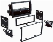 Metra 99-6510 Chrysler Dodge Jeep 2004-2008 SDIN/DDIN Mounting Kit, Designed specifically to replace Chrysler Navigation radios (see instructions for applications), Metra patented quick release snap-in ISO mount system with a custom trim ring, Recessed DIN opening, Double DIN radio provision, Stacked ISO unit provision, Removable oversized storage pocket with built-in radio supports, Includes parts for installation of double-DIN radios or two single-DIN radios, UPC 086429155965 (996510 99-6510) 
