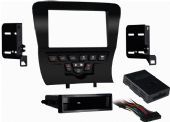 Metra 99-6514B Dodge Charger 11-Up SDIN DDIN Mounting Kit, ISO DIN Head Unit Provision with Pocket, Double DIN Head Unit Provision, Included Interface Retains Factory 4.3 Inch Screen, Painted Matte Black, Harness Included, Applications: 11-Up Dodge Charger with 4.3 Inch Screen and Without OE Amplifier, Antenna Connections (Sold Separately), 40-EU10 European Antenna Adapter, UPC 086429274093 (996514B 9965-14B 99-6514B) 
