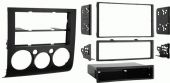 Metra 99-7012 04-12 Mitsu Galant DIN/DDIN Mounting Kit, Designed specifically for the installation of double DIN radios or two single DIN radios, Metra patented quick release snap is ISO-mount system with custom trim ring, Recessed DIN opening, Removable oversized storage pocket with built-in radio supports, Allows retention of factory climate controls in their original location, UPC 086429173273 (997012 9970-12 99-7012) 