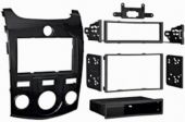 Metra 99-7338HG Kia Forte 10-13 DIN/DDIN Gloss Mounting Kit, DIN Head unit provisions with pocket; ISO DIN Head unit provision with pocket; DDIN Head unit provision; Painted to match factory color and finish; Painted to match factory dash: 99-7338B=Matte Black, 99-7338S=Silver, 99-7338HG=High Gloss Black; UPC 086429225422 (997338HG 9973-38HG 99-7338HG) 