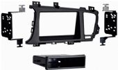 Metra 99-7345B Kia Optima 2011-up Black Dash Kit, ISO DIN head unit provision with pocket, Painted matte black to match factory finish, WIRING & ANTENNA CONNECTIONS (Sold Separately), Wiring Harness: 70-7304 - Hyundai/Kia 2010-up, Antenna Adapter: Not Required, UPC 086429253814 (997345B 9973-45B 99-7345B) 