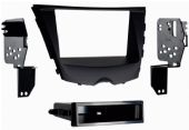 Metra 99-7350B Hyundai Veloster 12-Up SDIN Mounting Kit, ISO DIN radio provision with pocket, Pocket included for installation of single DIN radios, Painted scratch resistant matte black to match the factory finish, UPC 086429266081 (997350B 9973-50B 99-7350B) 