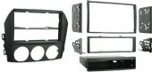Metra 99-7506 Mazda MX-5 Miata 2006-2008 Dash Kit, Designed specifically for the installation of double DIN radios or two single DIN radios, Metra patented Quick Release Snap In ISO mount system with custom trim ring, Recessed DIN opening, Storage pocket with built in radio supports below the radio opening, High grade ABS plastic painted matte black contoured and textured to compliment factory dash, UPC 086429153732 (997506 99-7506) 