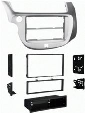 Metra 99-7877S Honda Fit 09-13 DIN/DDIN Mount Kit Silvr, DIN Radio Provision with Pocket, ISO Mount Radio Provision with Pocket, Double DIN Radio Provision, Stacked ISO Mount Units Provision, Painted Black To Match Factory Dash, 99-7877B Is the Silver Version, Wiring and Antenna Connections (Sold Separately), 70-1729 08-Up Acura/Honda Wiring Harness, 40-HD10 05-Up Acura/Honda Antenna Adapter, UPC 086429190713 (997877S 9978-77S 99-7877S) 