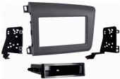 Metra 99-7881G 2012-Up Honda Civic SDIN Mounting Kit, Single DIN Head Unit Provision, Painted to Match Factory Finish, WIRING & ANTENNA CONNECTIONS (sold separately), Wiring Harness: 70-1729 - Honda 2008-up harness 70-1730 - Honda 2008-up amp I/F harness, Antenna Adapter: 40-HD11 - Honda antenna adapter 2009-up, UPC 086429255832 (997881G 9978-81G 99-7881G) 