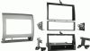 Metra 99-8214TG Toyota Tacoma 2005-2011 Textured Gray DIN/ DDIN Dash Mount Kit, Designed specifically for the installation of a double DIN radio two single DIN radios or a single DIN radio with a pocket, Metra patented Quick Release Snap In ISO mount system with custom trim ring, Recessed DIN opening, Storage pocket with built in radio supports below the radio opening, Allows retention of factory climate controls in their original location, UPC 086429173778 (998214TG 9982-14TG 99-8214TG) 