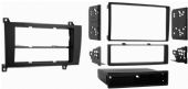 Metra 99-8713 Mercedes Benz SLK Class 2005-2011 DIN/DDIN Dash Kit, Recessed DIN mount, ISO radio provision with pocket, Designed specifically for the installation of double DIN radios or two single DIN radios, Storage pocket with built in radio supports below the radio opening, High grade ABS plastic contoured and textured to compliment factory dash, Comprehensive instruction manual, UPC 086429161836 (998713 9987-13 99-8713) 