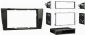 Metra 99-9501B Jaguar X & S Series SDIN/DDIN Mounting Kit, DIN Head Unit Provision with removable pocket, ISO DIN Head Unit Provision with removable pocket, DDIN Head Unit Provision, ISO Stacked Head Unit Provision, Two Finishes Available:99-9501B=BLACK 99-9501G=GREY, Wiring And Antenna Connections (Sold Separately), 70-9500 Jaguar Radio harness, 40-EU10 Euro Antenna Adapter, UPC 086429215881 (999501B 9995-01B 99-9501B) 