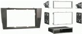 Metra 99-9501G Jaguar X & S Series SDIN/DDIN Mounting Kit, DIN Head Unit Provision with removable pocket, ISO DIN Head Unit Provision with removable pocket, DDIN Head Unit Provision, ISO Stacked Head Unit Provision, Two Finishes Available:99-9501B=BLACK 99-9501G=GREY, Wiring And Antenna Connections (Sold Separately), 70-9500 Jaguar Radio harness, 40-EU10 Euro Antenna Adapter, UPC 086429204120 (999501G 9995-01G 99-9501G) 