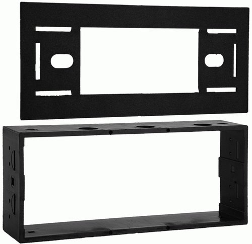 Metra 99-4503 GM Multi-Kit Flat Trimplate 1982-2005, Shaft and DIN Unit Provisions, Quick conversion from 2-shaft to DIN opening, Fits any GM J body radio opening where no extension is required, Use with factory radio brackets or any of Metra 02-GM bracket sets, One-piece construction for easy use, Comprehensive instruction manual, UPC 086429010141 (994503 9945-03 99-4503)