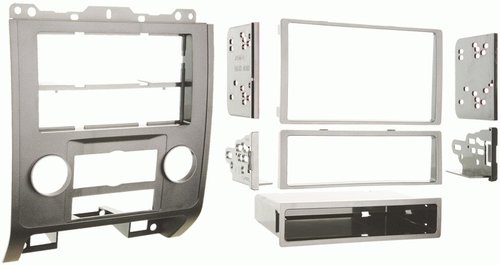 Metra 99-5814S Ford/Mazda/Mercury 08-12 SGL DIN / DBL DIN Mounting Kit, DIN Radio Provision with Pocket, ISO Mount Radio Provision with Pocket, Double DIN Radio Provision, Stacked ISO Mount Units Provision, Painted to match factory dash: 99-5814=Black 99-5814S=Silver 99-5814HG=High Gloss, Applications: Ford Escape 08-UP / Mazda Tribute 08-UP / Mercury Mariner 08-UP, UPC 086429183043 (995814S 9958-14S 99-5814S)