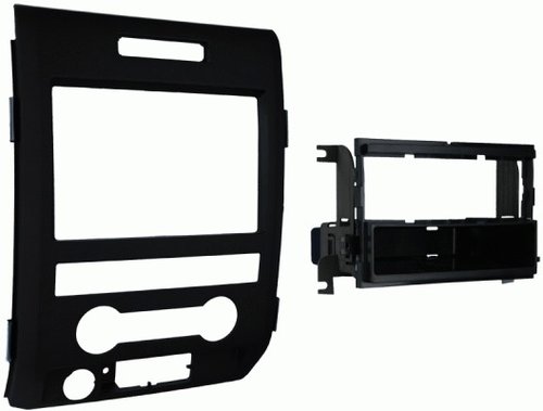 Metra 99-5820B Ford F-150 11-12 Mounting Kit, DIN Radio Provision with Pocket, ISO DIN Radio Provision, Painted Matte Black, Wiring and Antenna Connections (Sold Separately), XSVI-5520-NAV Digital Interface Wiring Harness, XSVI-5521-NAV Digital Interface Wiring Harness w/ Sub Plug, AX-ADBOX2 Axxess Interface Control Box, AX-ADFD01 2007-UP FORD Axxess ADBOX Harness, 40-CR10 Chrysler Antenna Adapter 01-Up, UPC 086429275922 (995820B 9958-20B 99-5820B)