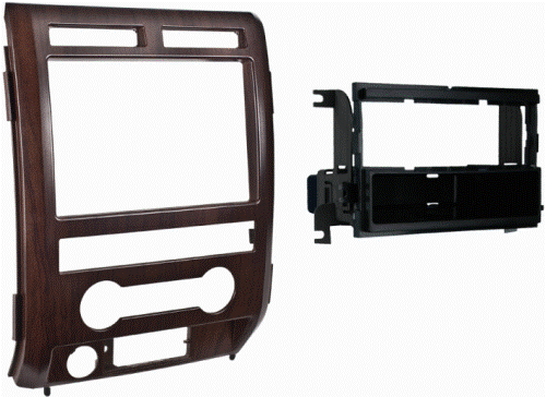 Metra 99-5822AS Ford F-150 2009-2012 Mounting Kit, DIN Radio Provision With Pocket, ISO Mount Radio Provision With Pocket, Painted a scratch resistant Ash Satin (matches F-150 Platinum), Specifically for non NAV models that have the driver info switches in the factory panel, WIRING AND ANTENNA CONNECTIONS (Sold Separately), Harness: Please see www.metraonline.com for specific interface harness, Antenna adapter: 40-CR10 Ford/Chrysler antenna adapter, UPC 086429219384 (995822AS 99-5822AS)