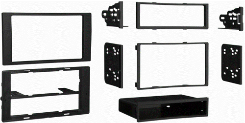 Metra 99-5824B Ford Transit Connect 2010-12 Radio Install Kit, DIN Head unit provisions with pocket, ISO DIN Head unit provision with pocket, DDIN Head unit provision, Painted Matte Black to Match Factory, WIRING & ANTENNA CONNECTIONS (Sold Separately), 70-5523 2010 Ford Transit Harness, 40-VW10 1986-Up Euro antenna adapter, UPC 086429229529 (995824B 90905080-02040EBE 99-5824B)