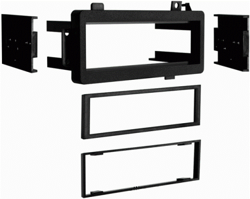 Metra 99-6501 Chrysler/Ford/Jeep 74-03 Multi-Kit, DIN and ISO DIN provisions, Includes recessed DIN opening with adjustable depth feature, Specially designed to ISO mount radios with ISO trim ring, Radio side support is provided by our patented Side Arm Support System, UPC 086429011575 (996501 9965-01 99-6501)