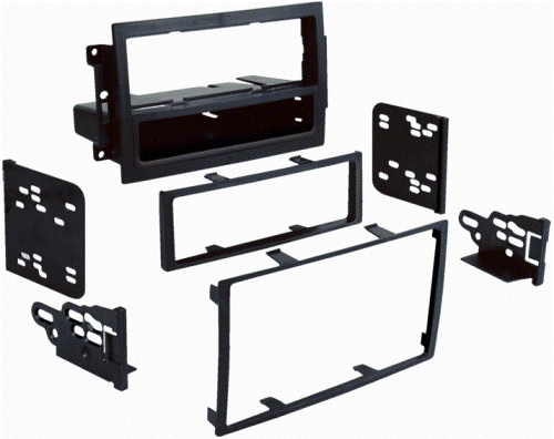 Metra 99-6510 Chrysler Dodge Jeep 2004-2008 SDIN/DDIN Mounting Kit, Designed specifically to replace Chrysler Navigation radios (see instructions for applications), Metra patented quick release snap-in ISO mount system with a custom trim ring, Recessed DIN opening, Double DIN radio provision, Stacked ISO unit provision, Removable oversized storage pocket with built-in radio supports, Includes parts for installation of double-DIN radios or two single-DIN radios, UPC 086429155965 (996510 99-6510)