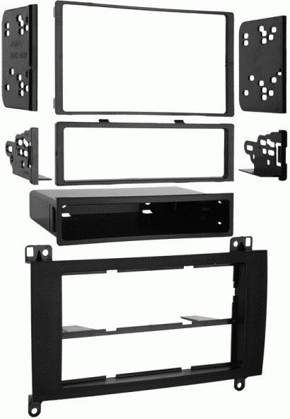 Metra 99-6512 Sprinter 2007-Up Mount Kit, Metra patented quick release snap-in ISO mount system with a custom trim ring, Recessed DIN opening, Removable oversized storage pocket, Includes parts for installation of double-DIN radios or two single-DIN radios, Contoured and textured to match factory dash, Comprehensive instruction manual, All necessary hardware for easy installation, UPC 086429171750 (996512 9965-12 99-6512)